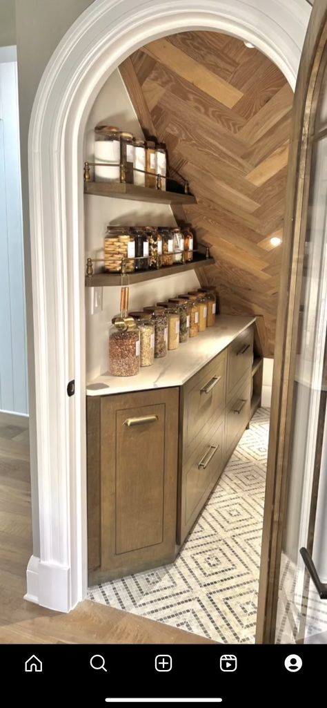 Under Stairs In Kitchen, Stairs Pantry Storage, Understairs Kitchen Storage, Kitchen Pantry Under Stairs, Butlers Pantry Under Stairs, Kitchen Storage Under Stairs, Pantry Design Under Stairs, Under Stair Pantry Ideas, Under Stairs Closet Pantry