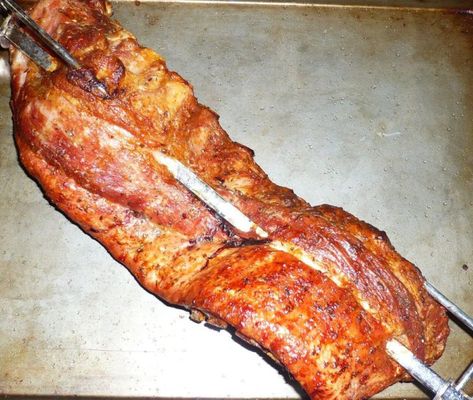 Pork Candy, Kamado Joe Recipes, Rotisserie Recipes, Best Ribs Recipe, Wood Fired Oven Recipes, Pork Loin Ribs, Boneless Pork Loin Roast, Boneless Pork Ribs, Bbq Rotisserie