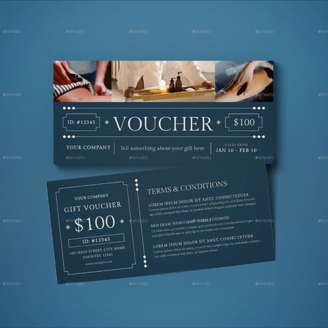 Voucher Spa Voucher Spa, Tickets Design, Yoga Poster Design, Spa Vouchers, Box Design Templates, Gift Voucher Design, Dance Logo, Voucher Design, Spa Packages