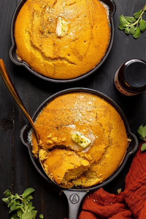 Hot Honey Southern Cornbread Half Baked Harvest Cornbread, Honey Cornbread Casserole, What To Do With Hot Honey, Jalapeño Honey Cornbread, Sweet Potato Honey Cornbread, Hoecakes Deep South Southern Recipes, Hot Honey Cornbread, Thanksgiving Recipes Bread, Fancy Cornbread