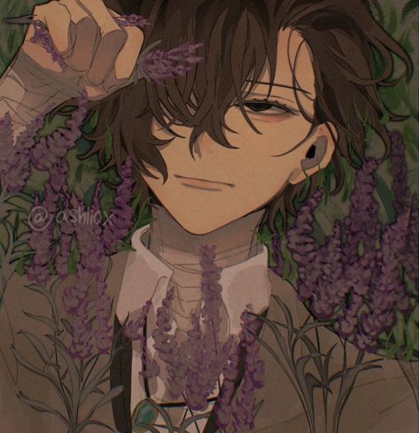 Dazai Osamu, An Anime, Anime Character, Ash, On Twitter, Purple, Twitter, Anime, Hair