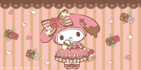 my melody chocolate My Melody Chocolate, Melody Chocolate, Choco Biscuit, Homemade Stickers, Cute Banners, Graphics Layout, Forever Friends, Cute Smile, Tom Jerry