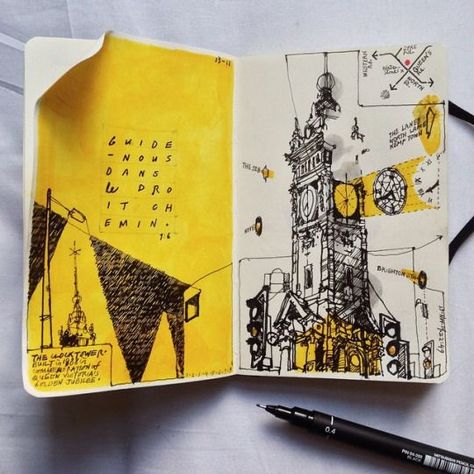 By Syukri Shairi Taken from: archatlas Kunstjournal Inspiration, Sketch Books, Drawing Sketching, Black Pen, Sketchbook Art Journal, Sketchbook Pages, Arte Sketchbook, Ink Drawings, Sketchbook Art