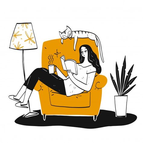 Book Drawing Easy, Reading Book Drawing, Reading Books Illustration, Woman Reading Book, Girl Reading Book, Books To Read For Women, Book Illustration Art, 캐릭터 드로잉, Book Drawing