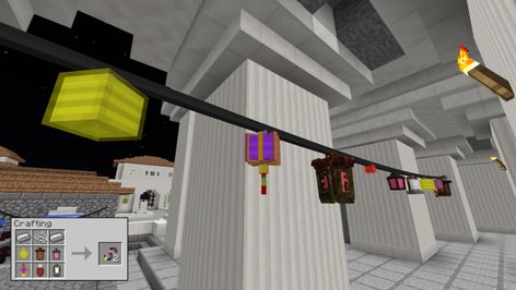 Modded Minecraft, Minecraft Mods, Fairy Lights, Wind Sock, Minecraft, Lighting, Building, Outdoor Decor, Quick Saves