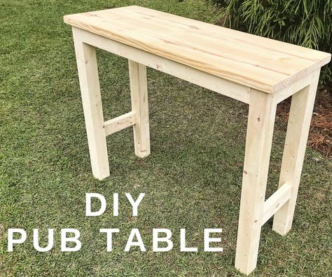 Diy Pub Table Ideas, Diy Pub Table, Diy Bar Table, Bar Table Diy, Pallet Bar, Table Bistrot, Pub Set, Bar Tables, Pub Table Sets