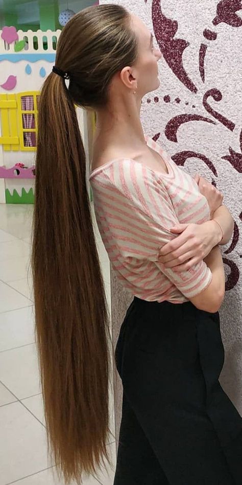 Long Ponytail Hairstyles, Long Hair Do, Long Ponytail, Long Hair Ponytail, Extremely Long Hair, Long Silky Hair, Long Hair Pictures, Really Long Hair, A Ponytail