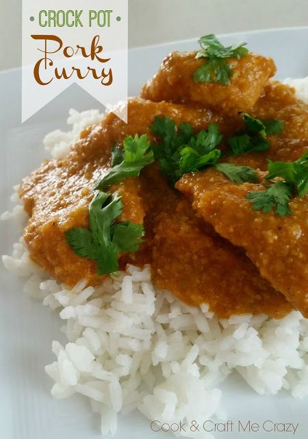 Pork Loun, Asian Pork Chops, Crock Pot Curry, Curry Pork, Crock Pot Pork, Pork Curry, Crockpot Pork Chops, Asian Pork, Curry Recipes Indian