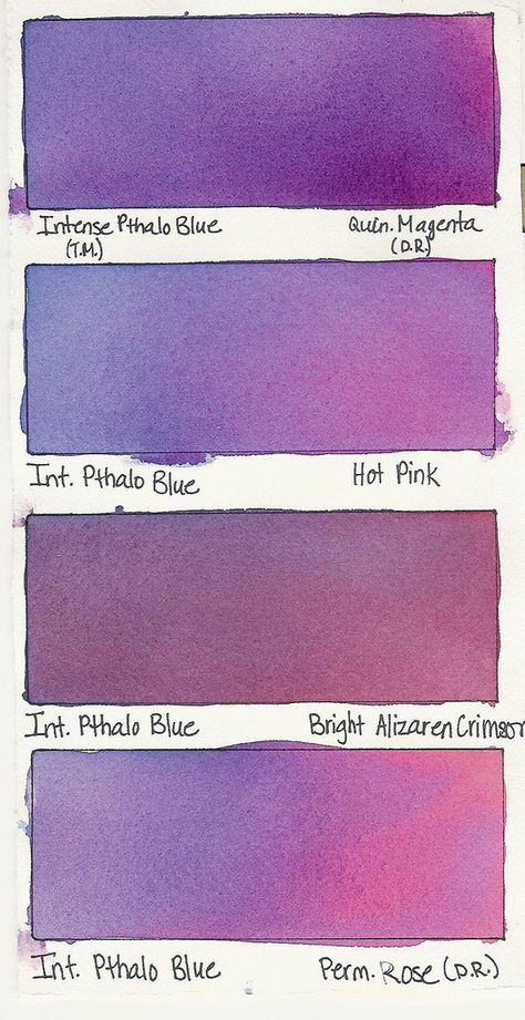 Intense Pthalo Blue + a Color | Flickr - Photo Sharing! Lato Font, Color Mixing Chart, Watercolor Mixing, Watercolor Tips, Watercolor Lessons, Watercolor Palette, Color Studies, Art Instructions, Watercolor Inspiration