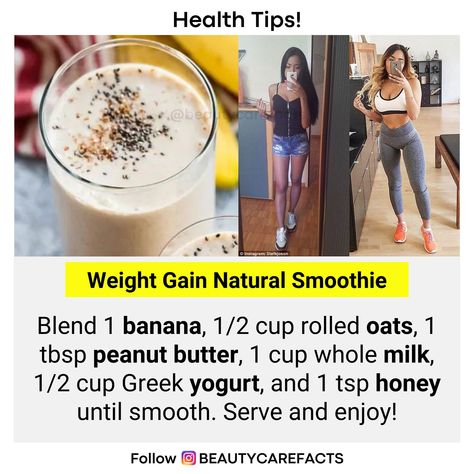 Oats And Peanut Butter Smoothie, Banana Weight Gain Smoothie, Oats For Weight Gain Recipe, Aiims Logo, Yogurt Combinations, Stomach Smoothie, Weight Gain Drinks, Oat Milk Smoothie, Gain Weight Smoothie