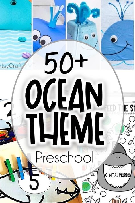 These 50+ ocean preschool activities are packed with hands-on learning and fun ideas for the kids. Is your preschool crew ready for an exciting adventure? An ocean theme is a fantastic way to engage young learners and spark their curiosity about the underwater world. Preschool Ocean Theme Activities, Beach Theme Crafts Preschool, Sea Activities For Preschool, Ocean Preschool Crafts, Preschool Ocean Crafts, Ocean Activities For Toddlers, Ocean Preschool Activities, Ocean Crafts Preschool, Ocean Activities Preschool