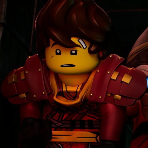 ninjago: dragons rising s2e14 | kai pfp, ninjago icon Ninjago Kai Icon, Ninjago Christmas, Kai From Ninjago, Ninjago Fan Art, Lego Men, Ninjago Pfp, Kai Ninjago, Ninjago Dragons Rising, Kai Smith