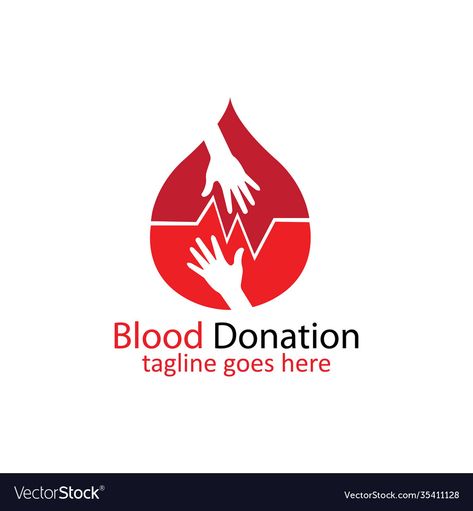 Blood Donation, Design Vector, Business Names, Logo Templates, High Res, Png Images, Adobe Illustrator, Template Design, Print On Demand