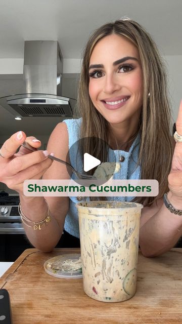 Nutrition, Health & Motivation Expert on Instagram: "Shawarma Cucumbers 🤤I’m in Heaven! @logansfewd i think you’re going to like this one! 🔥👌🏻perfect for my dairy-free nutrition babes😘  I always recommend eating 2 cups of veggies by 2pm and these are a perfect way to get that in 🥒🥙🫓  DIY shawarma seasoning: 2 tsp ground cumin 2 tsp ground turmeric 2 tsp garlic powder 2 tsp ground paprika 1 tsp ground allspice 1 tsp sea salt (or Himalayan salt)  For @2bmindset plate it: I would add 1-2 hard boiled eggs to make this a complete lunch. I used about 1/4-1/3 cup of hummus which acts as the ffc 👌🏻  #healthysnack #viralrecipe #viralvideo #tiktokrecipe #healthyrecipes #cucumbersalad #cucumberrecipes #middleeasternfood #mediterraneanfood #veggies #recipe" Diy Shawarma, Chickpea Shawarma Dip, Cucumber And Hummus Snack, Tictoc Recipes, Spicy Cucumber Edamame Salad, Edamame Hummus Without Tahini, Viral Cucumber Snack, Hummus Snack, Cucumber Salads