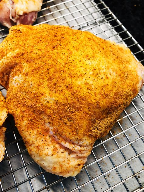 Crispy Baked Old Bay Chicken - Cooks Well With Others Old Bay Fried Chicken, Old Bay Seasoning Recipe, Old Bay Chicken, Turkey Rub, Chicken Dance, Crispy Chicken Thighs, Chicken Rub, Baker Man, Crispy Baked Chicken