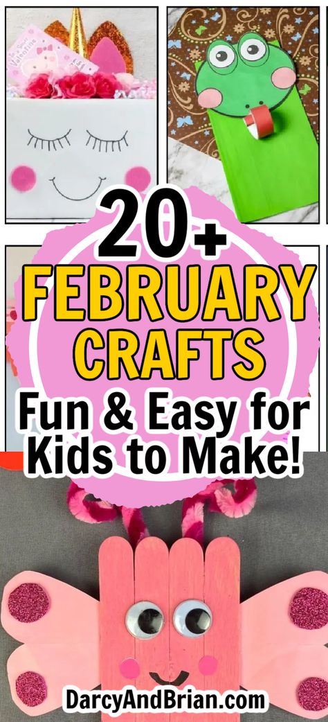 Are you ready to dive into the world of creativity with your little ones this February? From a Groundhog Day puppet show to Valentine’s sweet notes, February crafts for kids are perfect for making those chilly days warmer with shared moments and colorful creations. Feb Crafts For Preschool, Arts And Crafts For Kids Valentines Day, Feb Crafts For Kids, February Projects For Kids, February Kids Crafts, February Crafts For Preschoolers, Valentines Crafts For Preschoolers, February Art Projects For Kids, February Crafts For Kids