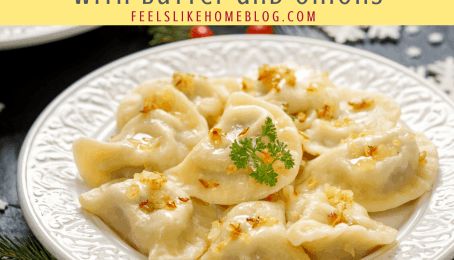 Pierogies for the Super Bowl - Here we go Steelers! | Feels Like Home™ Potato And Cheese Pierogi, Pierogi Filling, Frozen Pierogies, Polish Pierogi, Pierogi Recipe, Eastern European Recipes, How To Make Potatoes, Sour Cream And Onion, Creamy Mashed Potatoes