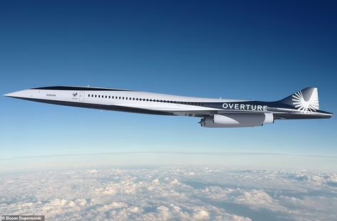 Inside the world's fastest airliner: Boom Supersonic Overture jet | Daily Mail Online Boom Supersonic, Aviation Fuel, Delta Wing, Future Transportation, Wind Tunnel, Plane Design, Passenger Aircraft, British Aircraft, Aviation Industry