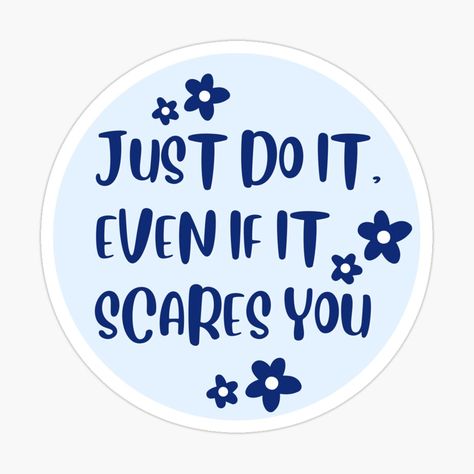 Studying Stickers Aesthetic, Study Motivation Stickers, Just Do It Quotes, Motivation Stickers, Do It Scared, Study Stickers, Sticker Quotes, Funny Laptop Stickers, Motivational Stickers