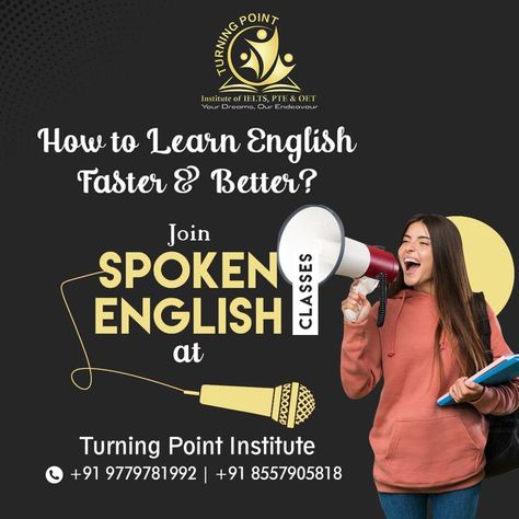 Spoken English Poster Design, English Course Design, English Poster, Business Communication Skills, English Center, English Communication, English Communication Skills, English Practice, Diwali Quotes