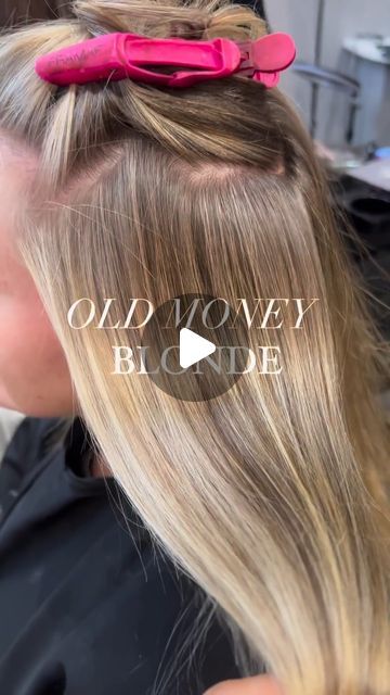 O&M on Instagram: "The Old Money Blonde trend is here to stay 💛💰
@beckibeavanhair

Formula breakdown 👇🏽 
💖 Babylights clean blonde 20 vol
💖Lowlights 8.63 CLEAN.liquid
💖Root melt 7.0 & 7.3
💖Ends 9.03 & 9.3

—

#originalmineral #cleancolour #oandm #cleancolourist
#cleancolourmovement" Old Money Blonde Formula, Root Melt Blonde, Old Money Blonde Hair, Money Blonde, Old Money Blonde, Clean Blonde, Babylights Blonde, Blonde Babylights, Root Melt