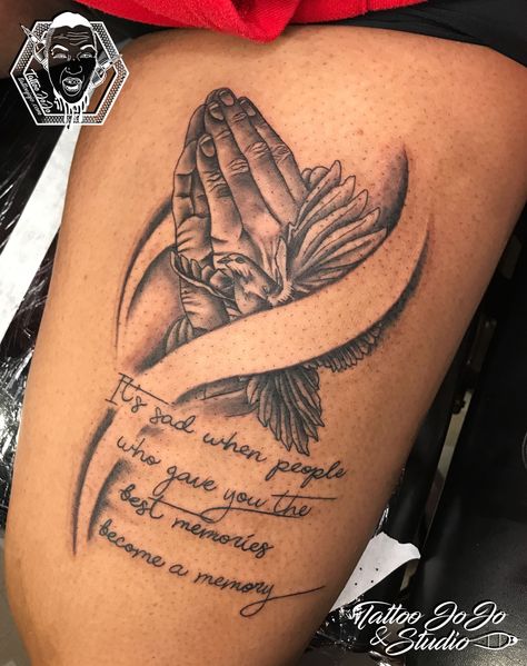 Gone To Soon Tattoo, In Memory Of Cousin Tattoo, In Loving Memory Tattoos For Cousin, Tattoo Ideas To Finish A Sleeve, Rest In Peace Grandma Tattoos, Small Tattoos For Women Thigh, Grandma Tattoo In Memory Of Rose, In Living Memory Tattoos, Rip Cousin Tattoo