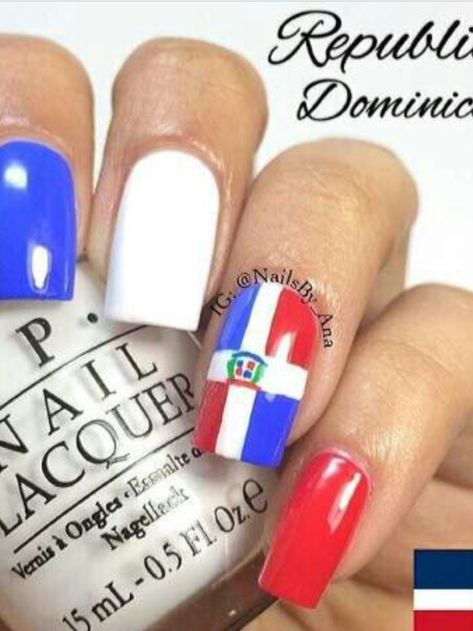 Dominican Nails, Joy Nails, Botanic Nails, Monster Nails, Flag Nails, Short Nail Manicure, Crazy Nail Designs, Cream Nails, Vacation Nails