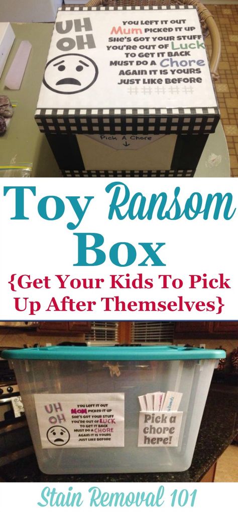 Toy Jail, Uppfostra Barn, Deep Cleaning Tips, Stain Removal, Chores For Kids, House Cleaning, House Cleaning Tips, Positive Parenting, Raising Kids