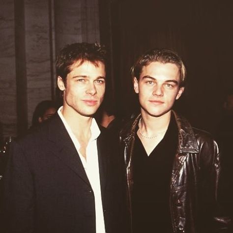 #leonardodicaprio #bradpitt #90s #tumblr Johnny Depp Leonardo Dicaprio, 90s Actors, Leonardo Dicaprio 90s, Young Leonardo Dicaprio, Leo Dicaprio, Kevin Spacey, Young Men, Leonardo Dicaprio, Cultura Pop