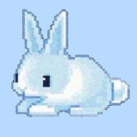 Blue Rabbit Aesthetic, Blue Bunny Icon, Blue Bunny Aesthetic, Aesthetic Blue Icon, App Icons Blue, Iphone Themes, Character Sheets, Cute App, Dream Journal