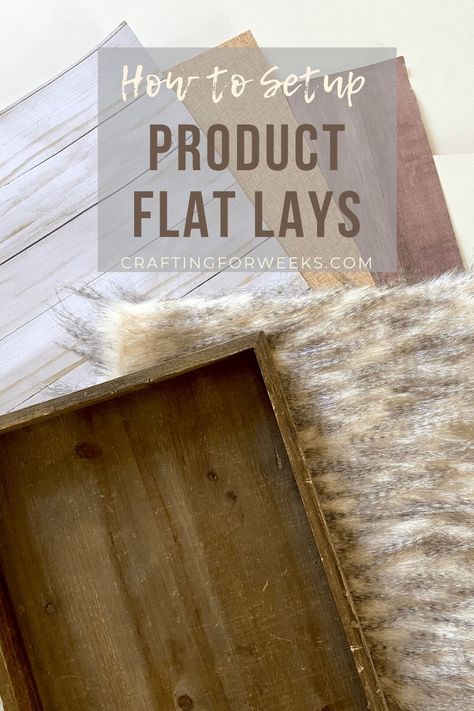 Learn how to setup a product flat lay with these simple tips and tricks. This step-by-step approach will have you setting up your own photots in no time. Product Photo Setup, Poshmark Photo Setup, Crochet Photography, Flatlay Ideas, Fun Desk, Flat Lay Inspiration, Poshmark Tips, Etsy Photography, Photography Tricks