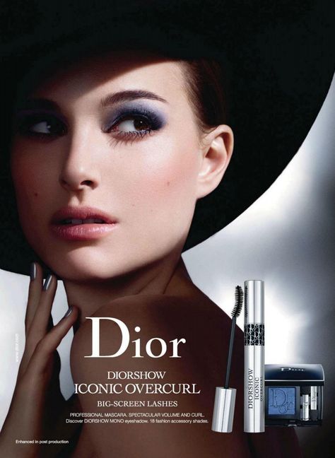 Dior DiorShow Iconic Makeup Advertisement, Makeup Poster, Dior Cosmetics, Beauty Advertising, Makeup Ads, Cute Eyeshadow Looks, Beauty Ad, Cosmetic Design, Vintage Cosmetics