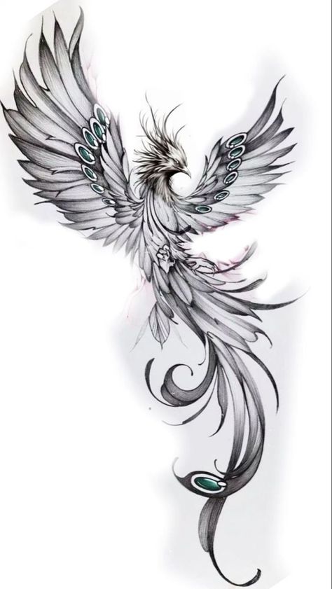 Phenix Birds Tattoo, Fenix Tattoo Design, Feniks Tattoo, Black And White Rose Tattoo, Phoenix Back Tattoo, Tato Phoenix, Fenix Tattoo, Phoenix Tattoo Feminine, Small Phoenix Tattoos