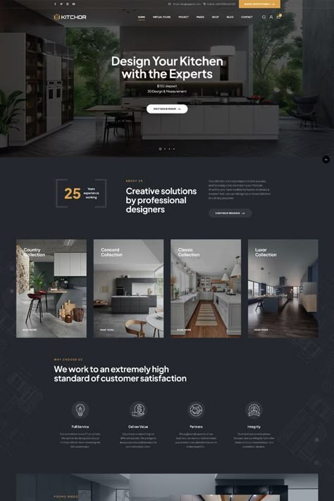 Website design Service Provider Website Design, Building Website Design, Website Minimalist Design, Kitchen Website Design, Furniture Website Design Inspiration, Website Card Design, Architect Website Design, Website Product Page, Minimal Ui Design