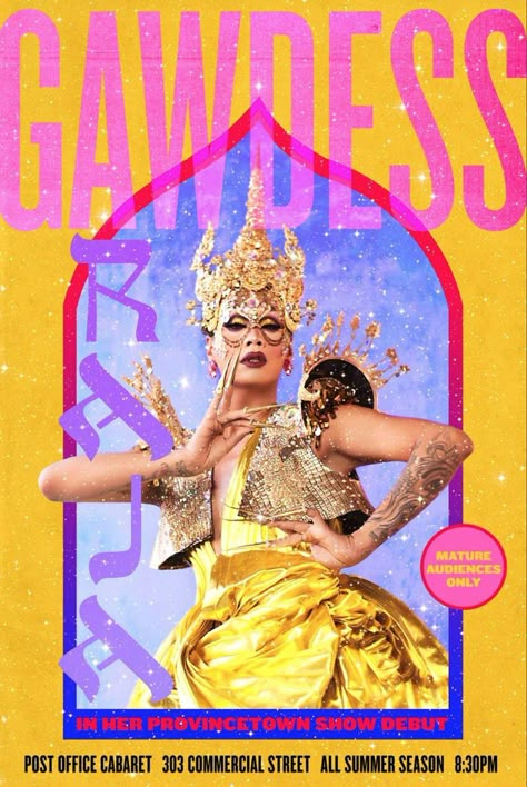 Bio Queen, Raja Gemini, One Woman Show, Trixie Mattel, Queen Poster, Music Festival Poster, Queen Birthday, Event Poster Design, Poster Layout