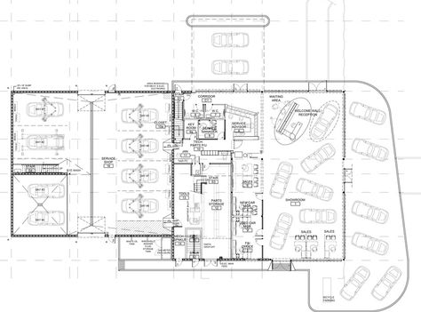 West Coast Kia | thinkspace architecture Car Showroom Plan, Warehouse Floor Plan, Car Showroom Architecture, Car Showroom Design, Fibre Cement Cladding, Architecture Site Plan, College Architecture, Car Workshop, Landscape Architecture Drawing