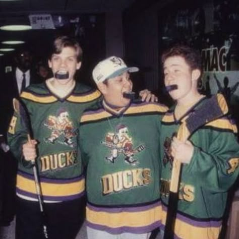 The Mighty Ducks Aesthetic, Dwayne Robertson, Vincent Larusso, Mighty Ducks Quotes, Sandlot Quotes, 90s Heartthrobs, Adam Banks, D2 The Mighty Ducks, Charlie Conway