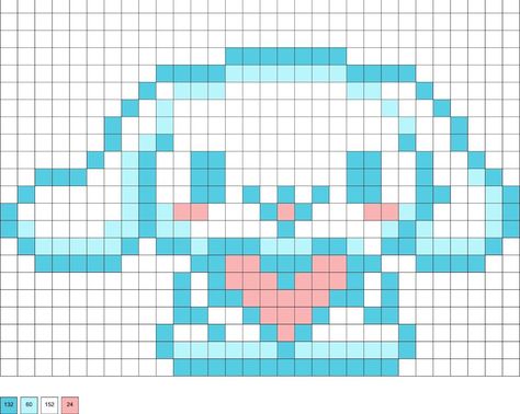 My Melody Cross Stitch, Cinnamoroll Cross Stitch, Sanrio Perler Beads, Kitty Perler Beads, Hello Kitty Perler Beads, Beading Patterns Free Tutorials, Cross Stitch Patterns Free Disney, Mini Hello Kitty, My Melody Cinnamoroll