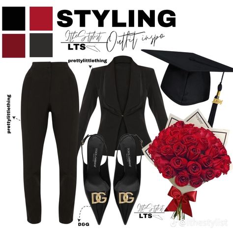 Graduation Pictures Black, College Graduation Photo Ideas, Graduation Pictures Outfits, Cosmetology Graduation, Graduation Pictures Ideas, Graduation Outfits For Women, Senior Year Diy, Graduation Pictures Poses, Fye Outfits