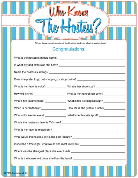 "Who Knows The Hostess?" Questions and Answers for fun, laughable ice-breaker at any home party. Tupperware Party Ideas, Thirty One Games, Scentsy Party Games, Scentsy Games, Do It Yourself Nails, Pure Romance Party, Home Party Games, Thirty One Party, Thirty One Business