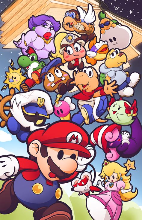 ashikaiinks: “ If I’m honest, Paper Mario is my favorite game series of all… Paper Mario Wallpaper, Paper Mario Art, Paper Mario Thousand Year Door, Super Mario Wallpaper, Wallpaper Nintendo, Mario Bros Characters, Mario Wallpaper, Super Paper Mario, Mario Mario