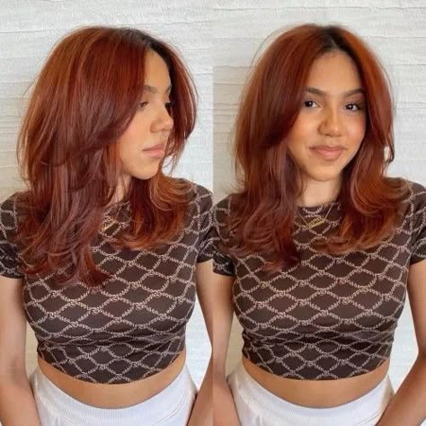 Wash And Go Haircuts, Red Hair Inspo, Crop Hair, Air Dry Hair, Wash And Go, Peinados Fáciles Para Cabello Corto, Wavy Curly Hair, Auburn Hair, Ginger Hair