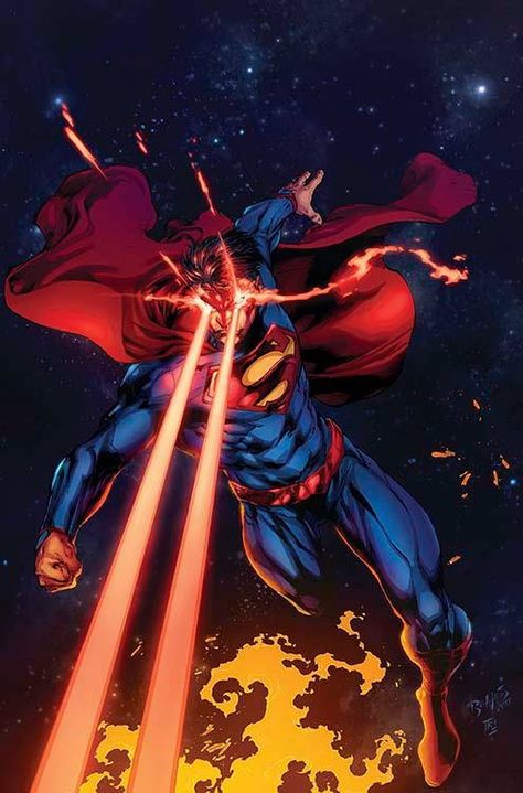 Superman heat vision Superman Flying, Heat Vision, Art Dc Comics, Superman Pictures, Comic Illustrations, Dc Superman, Superman Artwork, Kal El, Superman Wallpaper