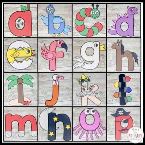 School Crafts For Preschoolers, Diy Alphabet Letters, Alphabet Lesson Plans, Simple Alphabet, Alphabet Crafts Preschool, Abc Crafts, Alphabet Letter Crafts, Crafts For Preschoolers, Letter Crafts