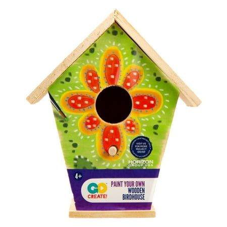 Birdhouse Craft, Creative Eye, Backyard Decor, Bright Colors, Bird Houses, Blue Bird, Color Pop, Vibrant Colors, Miniatures