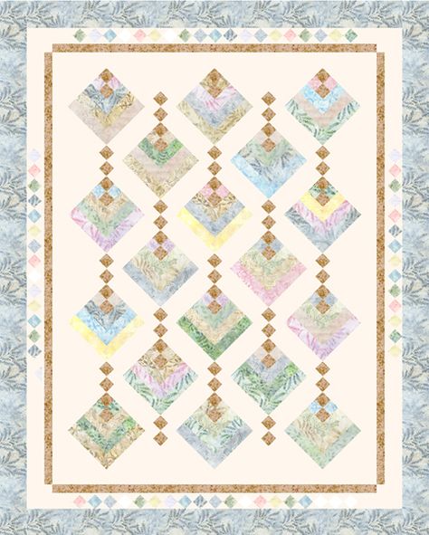 hanging garden quilt | kit this quilt how many quilts do you want to make calculate you will ... Chandelier Quilt Quilting, Chandelier Quilt Block, Chandelier Quilts With Borders, Free Pattern For Chandelier Quilt, Hanging Garden Quilt Pattern Free, Antique Quilts Patterns, Braid Quilt, Asian Quilts, Batik Quilts