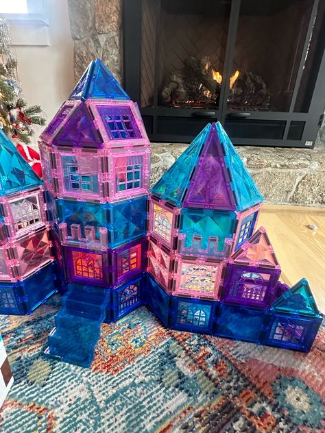 This Frozen Inspired Magna Tile Castle has been a huge hit with the littles in my life and my followers on LTK all agree. https://liketk.it/4rM2j Magnet Tile Castle, Magna Tile Castle, Magnatiles Castle, Elsa Castle, Magnet Tiles, Kids Castle, Magna Tiles, Inside Games, Tiles Game