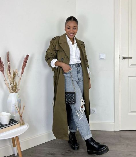 Trenchcoat Outfit, Winter Outfits Ideas, Trending Ideas, Winter Fashion Outfits Casual, Stylish Work Outfits, Mode Inspo, Fall Fashion Outfits, Vintage Streetwear, Looks Style