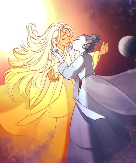 Moon Goddess Art, Moon Cartoon, Im So Happy, Sun And Moon Drawings, Lesbian Art, Peace Art, Moon Drawing, Tarot Cards Art, Goddess Art