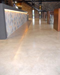 Cream Concrete Floors, Light Brown Concrete Floors, Cream Polished Concrete Floor, Restaurant Concrete Floor, Scored Concrete Floors, Polished Concrete Floor Restaurant, Polished Cement Floors, Concrete Floors Living Room, Scored Stained Concrete Floors